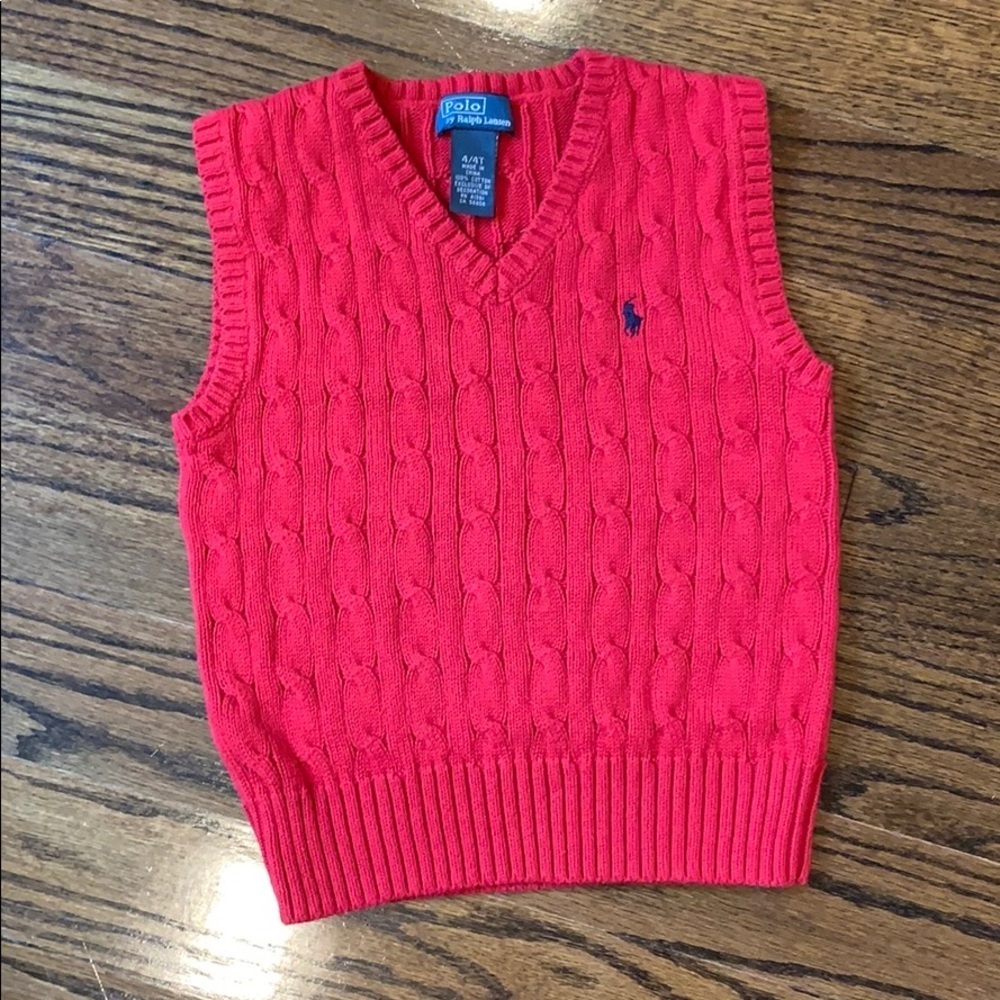 ⭐️Host‎ Pick⭐️ Polo by Ralph Lauren Knit Vest 4/4T